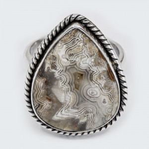 Inel Argint Crazy Lace Agate Twaf