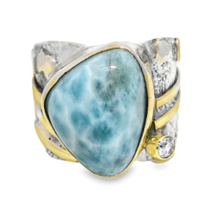 Inel Argint Larimar Guirim