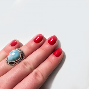Inel Argint Larimar Kirti - Img 3