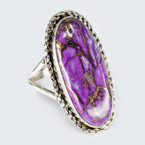 Inel Argint Purple Copper Turquoise Taraknath - Img 2
