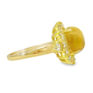 Inel Argint Radacina de Safir Galben si Topaz Boonmee - Img 2