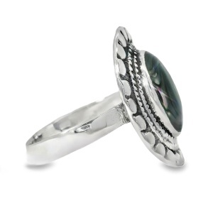 Inel Argint Sidef Abalone Mov Ubon - Img 2