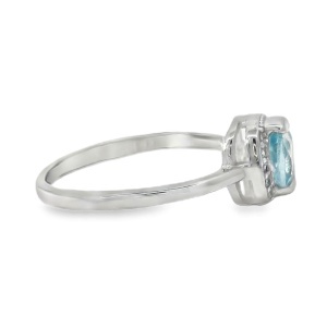 Inel Argint Topaz Albastru si Cubic Zirconia Chalida - Img 2