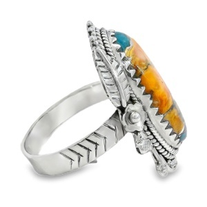 Inel Argint Turquoise Oyster Chitrali - Img 2