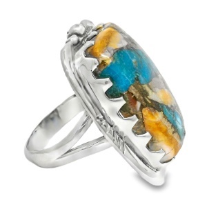 Inel Argint Turquoise Oyster Kala - Img 2