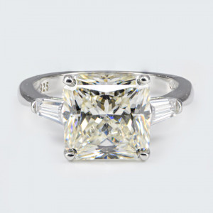 Inel Argint Zirconia Cecile Alb Cald