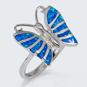 Inel Opal Butterfly