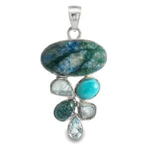 Pandantiv Argint Chrysocolla Urvashi