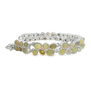 Bratara Argint Opal Etiopian Idika - Img 2
