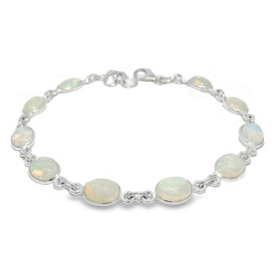 Bratara Argint Opal Etiopian Nisha