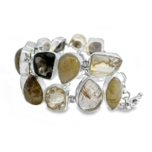 Bratara Argint Quartz Rutilat Vihana - Img 2