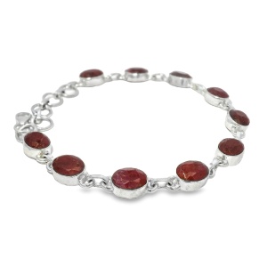 Bratara Argint Radacina de Rubin Thalassery - Img 2