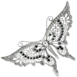 Brosa Argint cu Marcasite Celestine