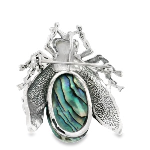 Brosa Argint cu Marcasite Fosette Abalone - Img 3