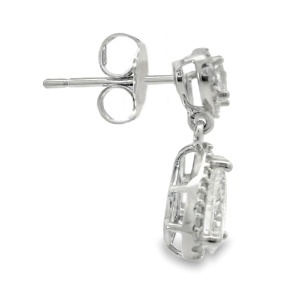 Cercei Argint cu sistem de inchidere cu surub Cubic Zirconia Aveline - Img 2