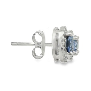 Cercei Argint cu sistem de inchidere cu surub Cubic Zirconia Ninon - Img 2