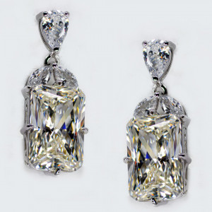 Cercei Argint Zirconia Cleo Alb Cald