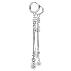 Cercei lungi Argint Cubic Zirconia Esmee - Img 2