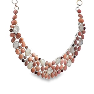 Colier Argint Opal Peruvian Roz Shivanyaa - Img 2
