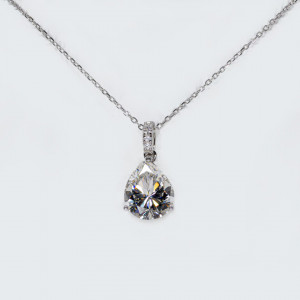 Colier Argint Zirconia Chloe Alb Cald