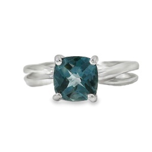 Inel Argint Topaz Albastru Rachanee