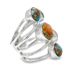 Inel Argint Turquoise Oyster Kalyani - Img 2