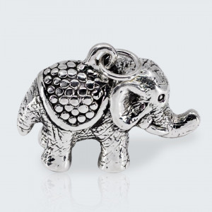 Pandantiv argint gol Lucky elephant