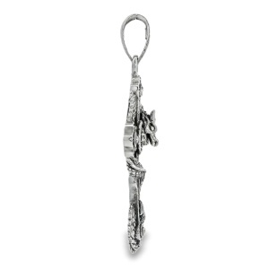 Pandantiv-Cruce Argint Unisex Dragon - Img 2