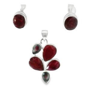 Set Argint Radacina de Rubin Neelam