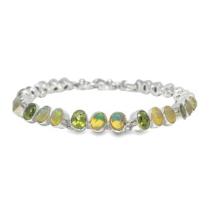 Bratara Argint Opal Etiopian si Peridot Aylia