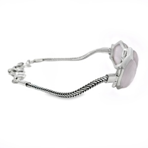 Bratara Argint Quartz Roz Sadri - Img 2