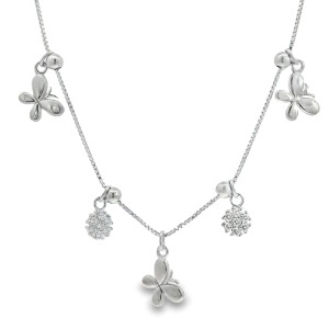Bratara de picior Argint Cubic Zirconia Romy