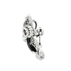 Brosa Argint cu Marcasite Alphosine Black - Img 2