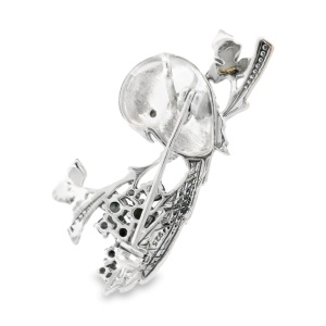 Brosa Argint cu Marcasite Corinne Black - Img 3