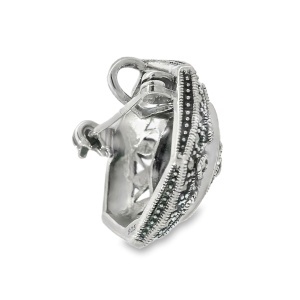 Brosa-Pandantiv Argint cu Marcasite si Sidef Abalone Tantawan - Img 2