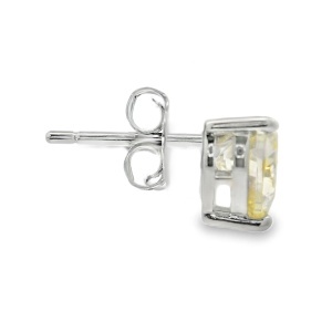 Cerce inima Argint cu sistem de inchidere cu surub Cubic Zirconia Lison - Img 2