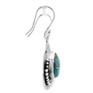 Cercei Argint Blue Copper Turquoise Deleena - Img 2
