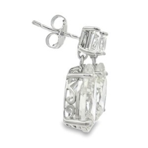 Cercei Argint cu sistem de inchidere cu surub Cubic Zirconia Sainte - Img 2