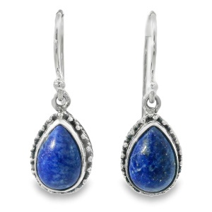 Cercei Argint cu tortita clasica realizati manual Lapis Lazuli Adiratna