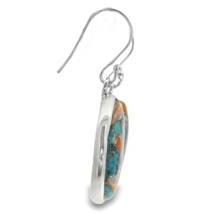 Cercei Argint cu tortita Turquoise Oyster Reha - Img 2
