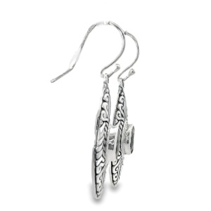 Cercei Argint realizati manual Peridot Isha - Img 2