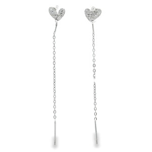 Cercei lungi din Argint Cubic Zirconia Salome