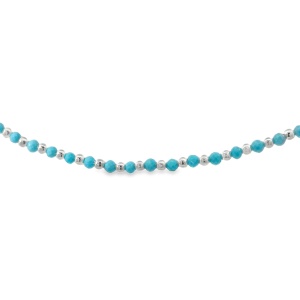 Colier Argint Turquoise albastru Rosnai - Img 2