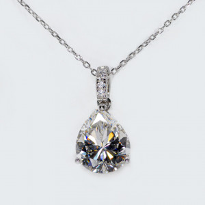 Colier Argint Zirconia Chloe Alb Cald - Img 2