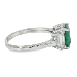 Inel Argint Cubic Zirconia Verde-Smarald Kara - Img 2