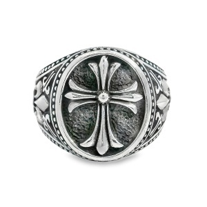 Inel Argint Detailed Cross