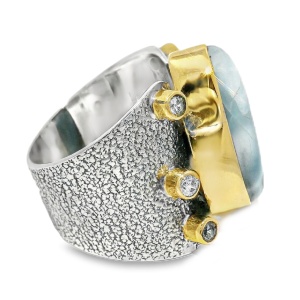 Inel Argint Larimar Saligaos - Img 2