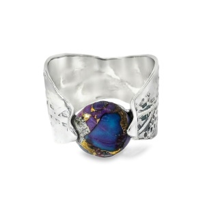 Inel Argint Purple Copper Turquoise Ziata