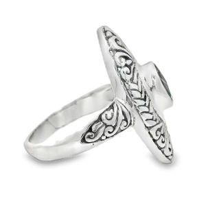 Inel Argint realizat manual Peridot Citra - Img 2