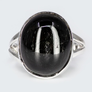 Inel Argint Safir cu Stea Neagra Sameer
